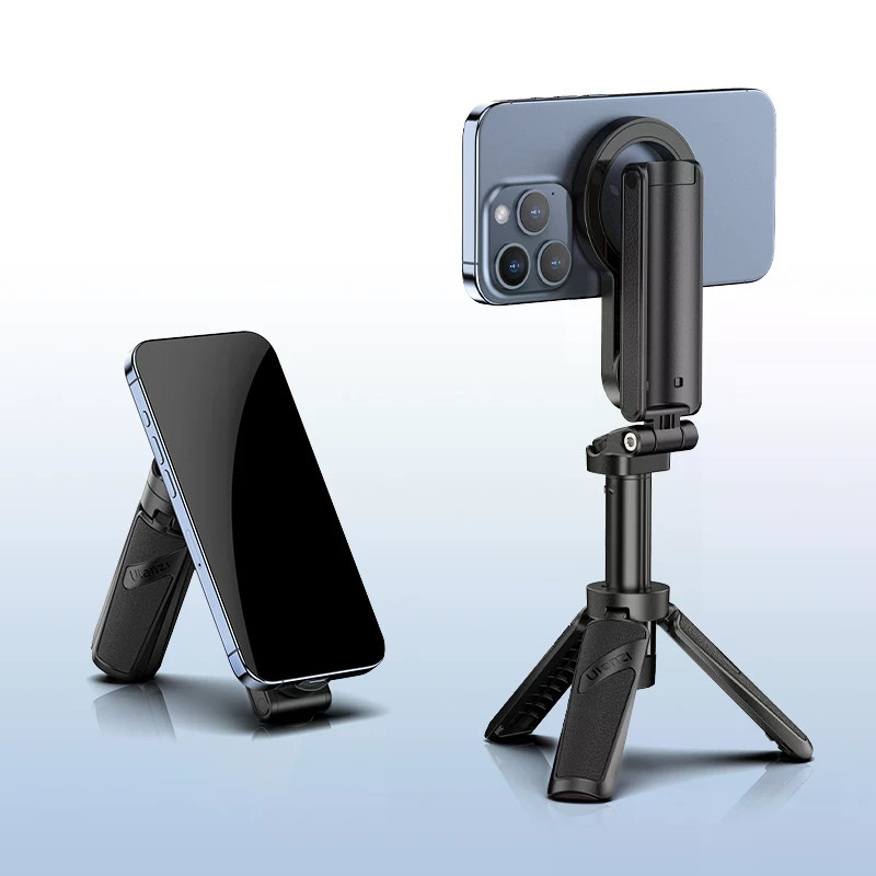 Ulanzi JJ03 Magnetic Phoneขาตั้งกล้องSelfie StickบลูทูธระยะไกลแบบพกพาVlog Holder