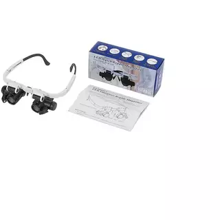 Zeblu 2022 8X/23X Double Eye LED โคมไฟแว่นขยายแว่นตาแว่นขยาย Loupe lu