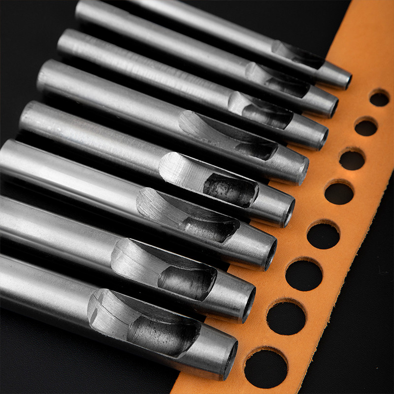 WUTA Basic Leather Hole Punch Tools Round Hollow Punches 0.5-15mm DIY Craft Working for Watch Band Fabric Plastic Gasket Belt — صورة 6