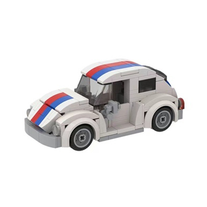 MOC Building Blocks ใช้งานร่วมกับ 40478 Volkswagen Beetle Herbie รุ่น Creative Puzzle Assembly Build
