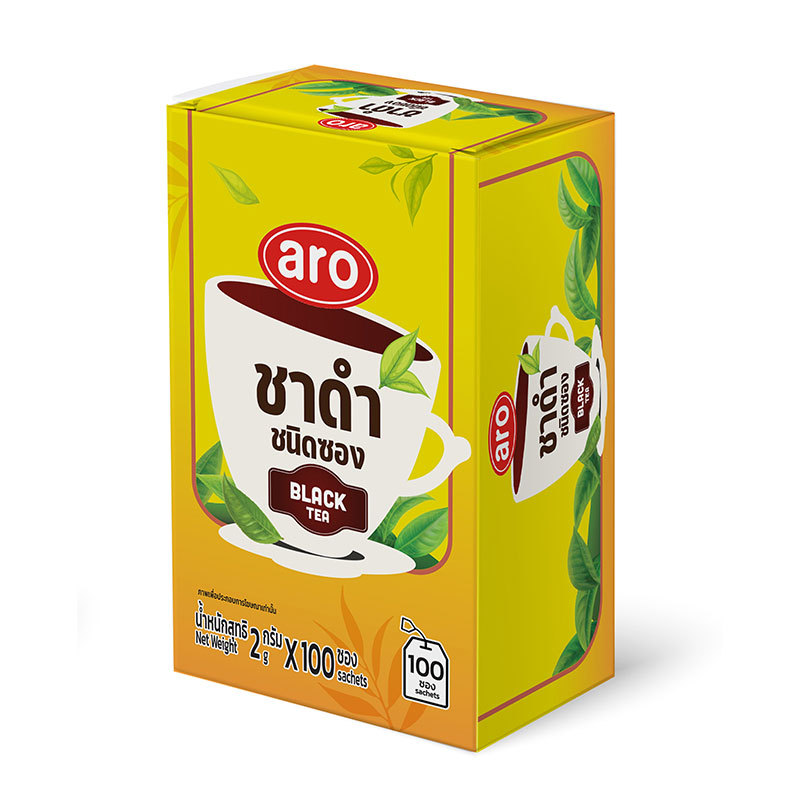 เอโร่ ชาดำชนิดซอง 2 ก. 100 ซอง (ARO BLACK TEA 2 G 100 SACHETS)