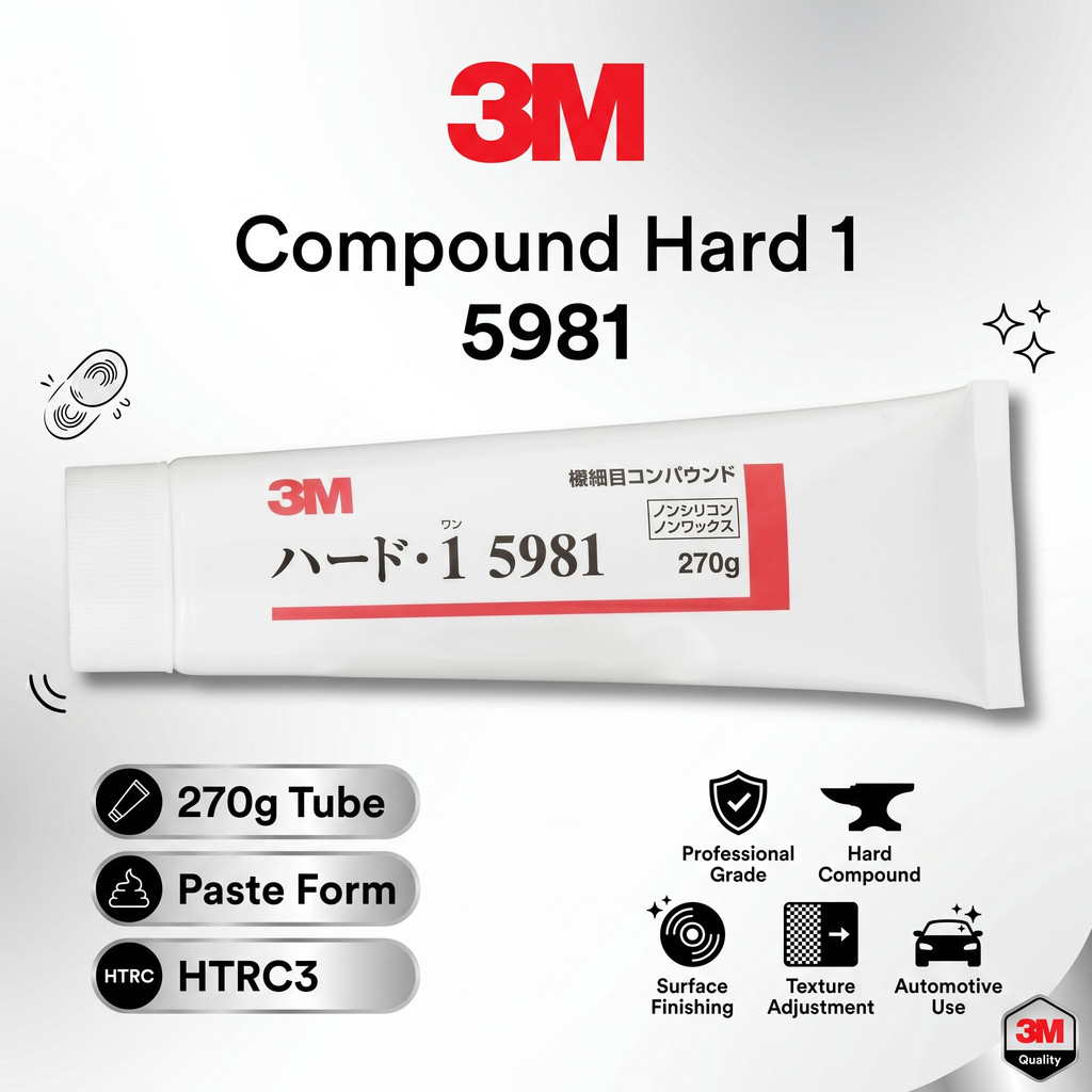 3M Compound 5981 Hard 270g Paste Car Polish Surface Finishing Scratch Remover