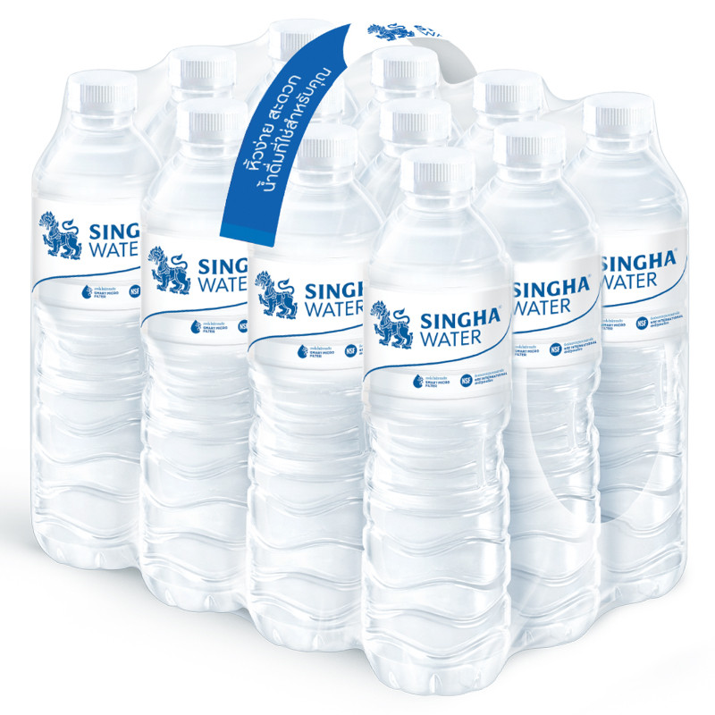 สิงห์น้ำดื่ม 600มล. แพค 12 Singha Drinking Water 600ml. Pack 12 [หมายเลขบาร์โค้ด 8850999321028 ]