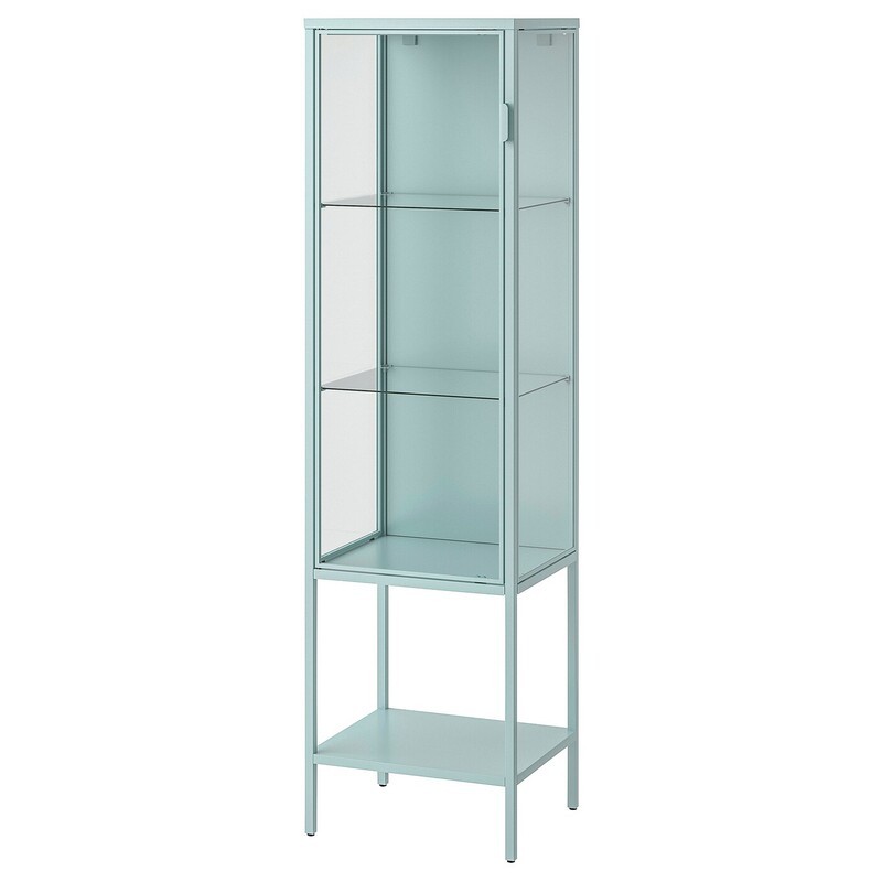 IKEA IKEA RUMSTA RUDSTA Locker ห้องนั่งเล่น ตู้โชว์ ตู้กระจก รูป ตู้เก็บของเข้ามุม