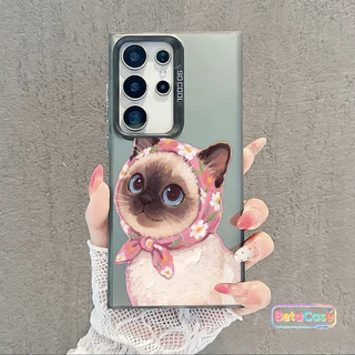 เคสโทรศัพท์ Samsung Galaxy S25/S25U/S24/S24U/S23/S23U ลายแมวคู่รักขาวดำ น่ารัก เคสแฟชั่นป้องกันรอย