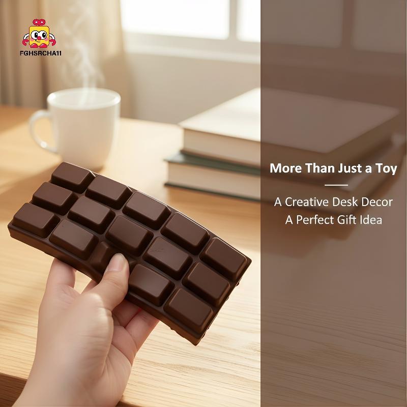 FG Ultra Slow Rising PU Squishy Chocolate Bar ของเล่นบรรเทาความเครียดที่สมจริงสําหรับบ้านและสํานักงาน Soft Squeeze Fun Decor HS