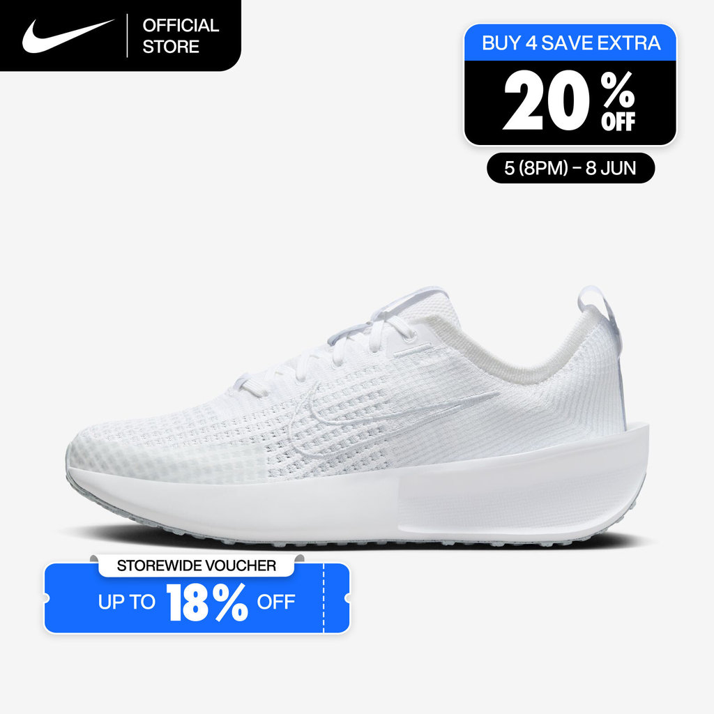 Nike Women's Interact Run Road Running Shoes - White [FD2292-104]