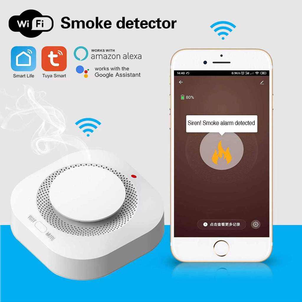 Tuya เครื่องตรวจจับควัน Honeywell Sensor Fire Alarm Zigbee Hot