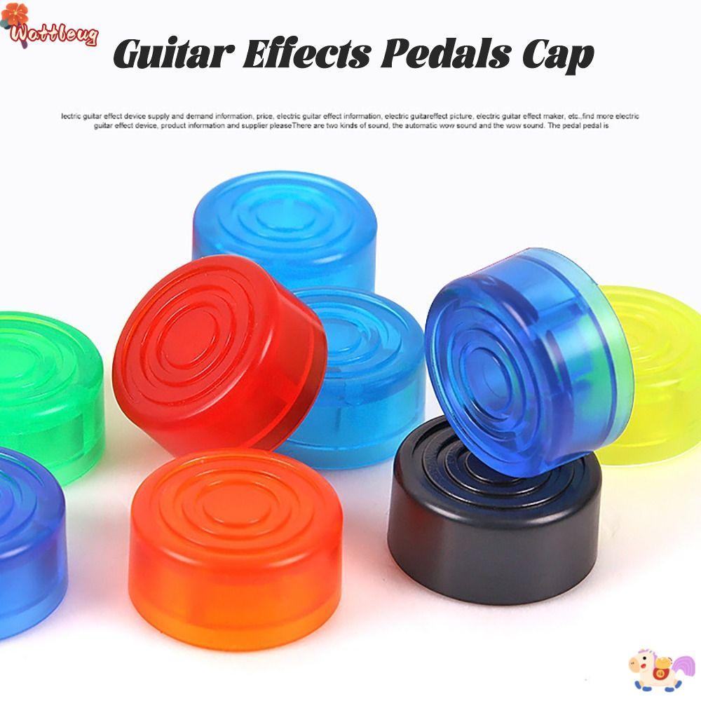 WATTLEUG Footswitch Topper Cover, Guitar Effects Parts Multi Color Guitar Effects Pedal Cap, คุณภาพสูง ABS กีตาร์เหยียบปุ่มหมวกกีตาร์