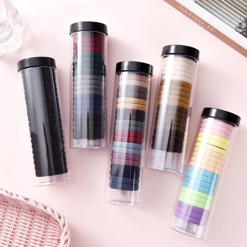 ยางรัดผม (20เส้น/กล่อง) - ยืดหยุ่นสูง ไร้รอยต่อ/หนังยาง พร้อมส่งจากไทย JoyTray