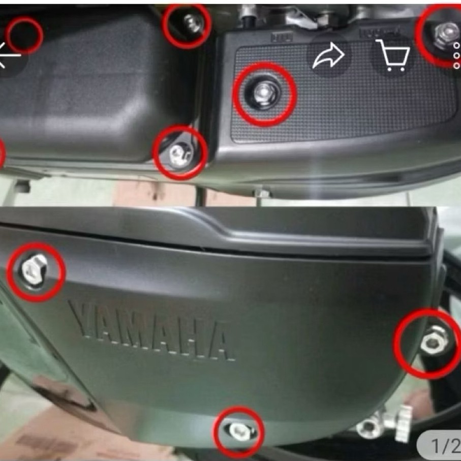 Mio sporty Stainless cvt cover bolt 2 heng thailand คีย์ (เนื้อหา 9)