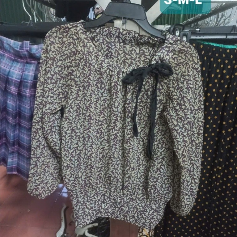 เสื้อลายโบว์ SML MS3235