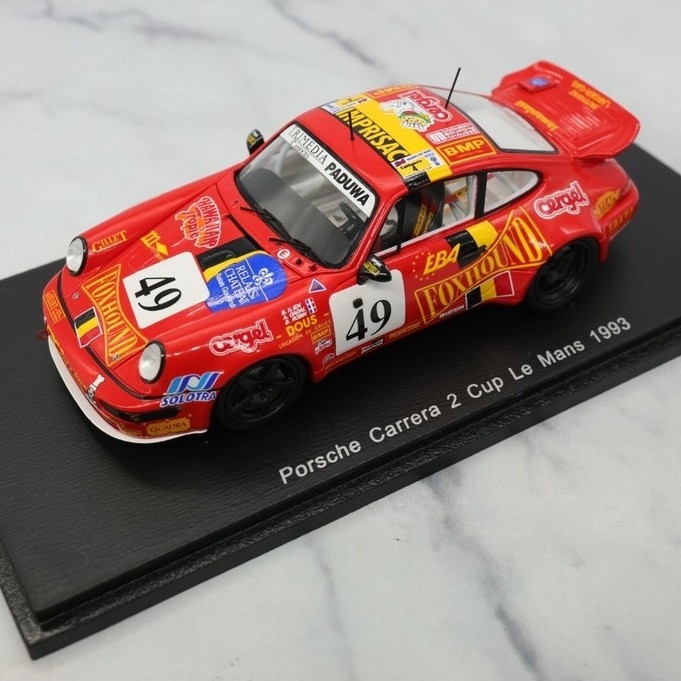 [Orphan] spark 1/43 Porsche 911 carrera 2 ถ้วย Le mu bbr spark 911carrera Porsche Racing แพ็คเกจเดิม