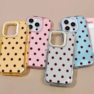✨จัดส่งฟรีภายในพื้นที่✨เคสมือถือซิลิโคนใสจุดเล็กเหมาะสำหรับ iPhone16 15 14 Pro Plus 13 12 11 PromaxTPU เคสโทรศัพท์มือถือ