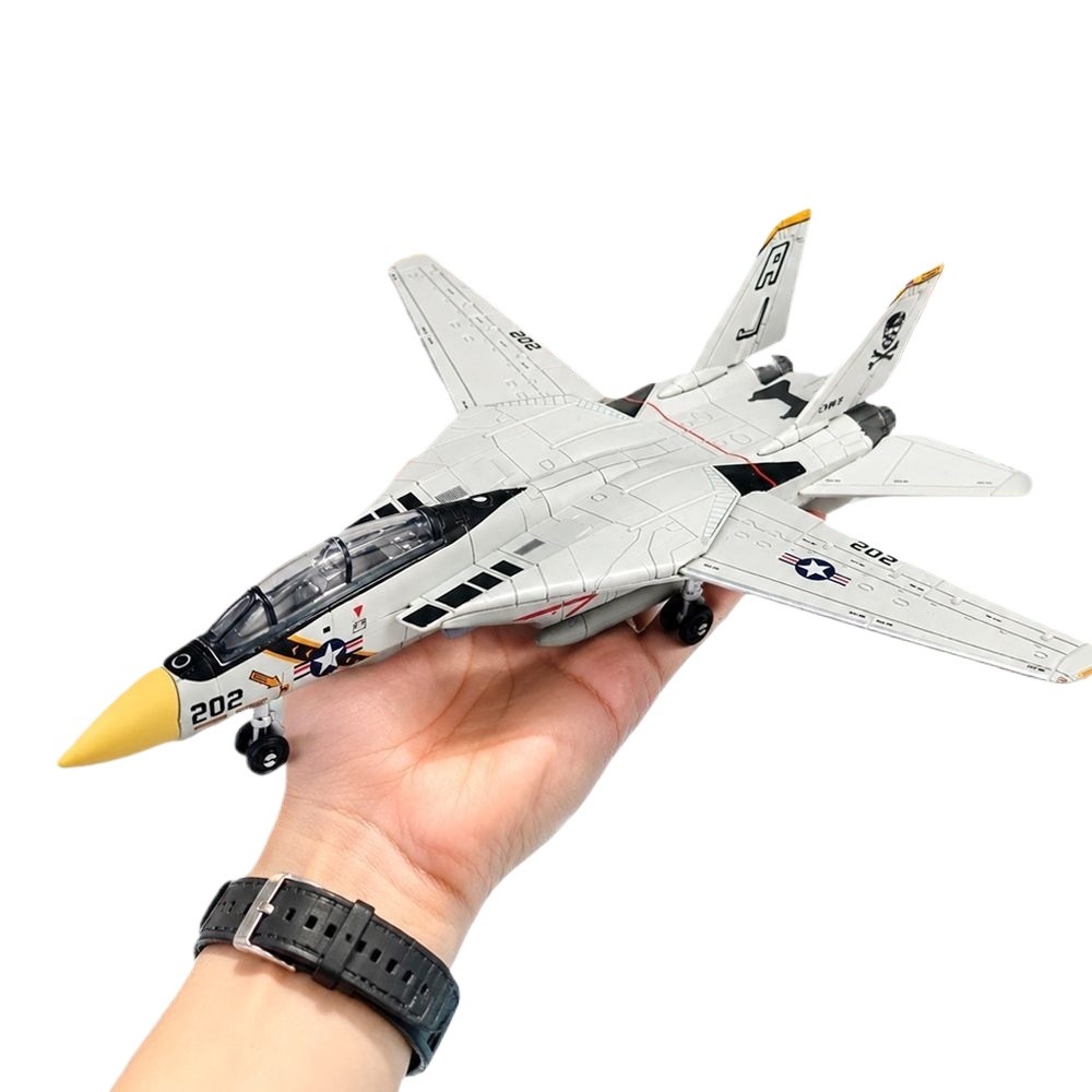 คลาสสิก F14 Tomcat Fighter 4D รุ่น 1/72 จําลองกาวฟรีพัดลมทหารของเล่นของขวัญ