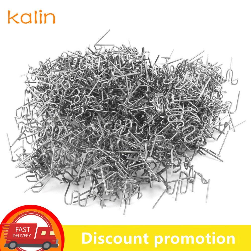 Kalin-th Kalin-th LUCKDANO 500 ชิ้น เครื่องเชื่อมพลาสติกกันชนรถยนต์ - ลวดทนทานสำหรับช่างเชื่อม โซลูชั่นซ่อมด่วน การซ่อมรอยแตกร้าว รวม PreCut มาตรฐาน (คลื่นใหญ่ 0.8 มม.)