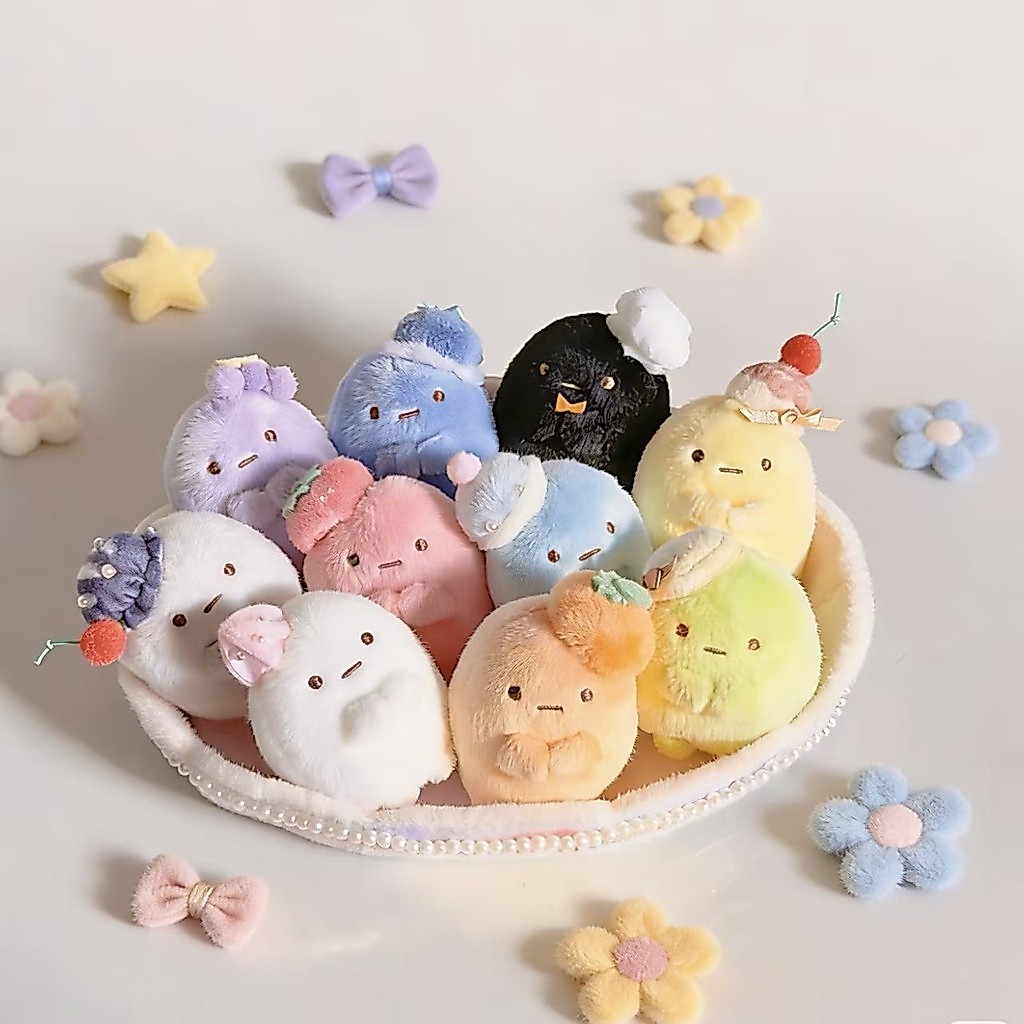 Sumikko Gurashi 10th Anniversary Series Plushie ของเล่นน่ารักการ์ตูน San-x ตุ๊กตาตุ๊กตาเด็กของขวัญ
