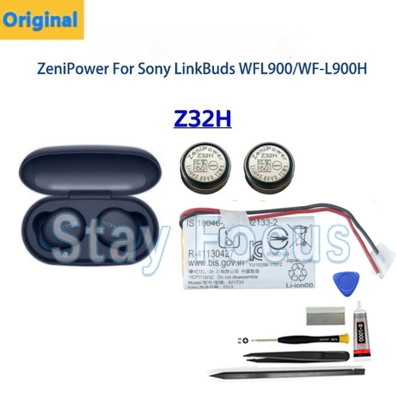 3.7v 300mAh 621733 Z32h 1040 แบตเตอรี่สําหรับ SONY linkbuds WFL900 WF-L900 กล่องชาร์จกรณี