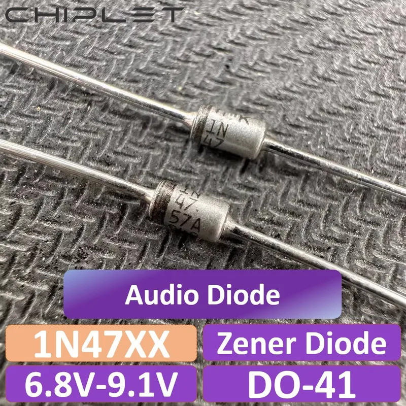 10pcs ไดโอด 1N47XX Zener ไดโอด DO-41 Gold seal 1N4736A 6.8V 1N4737A 7.5V 1N4738A 8.2V 1N4739A 9.1V F