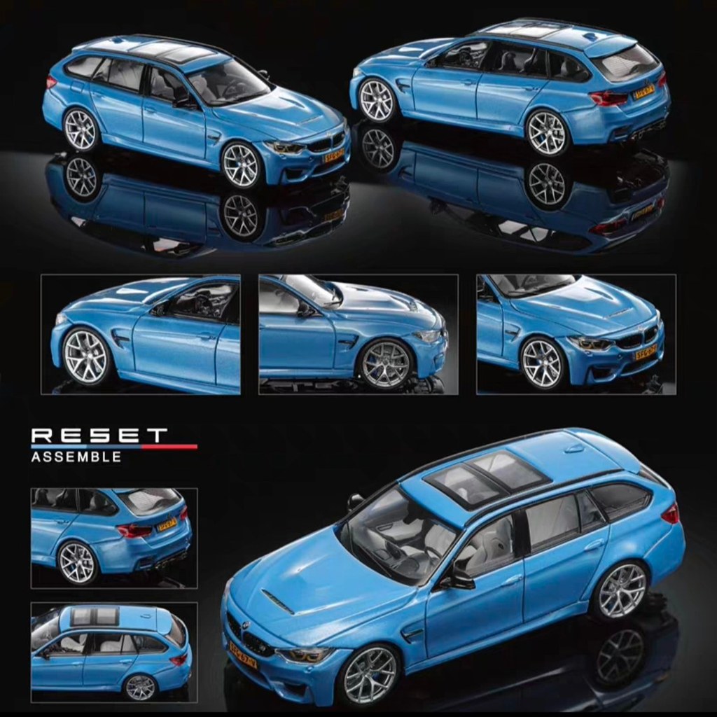 Ready Stock Hot Sale รุ่น Mortal ผลิต BMW M3 F81 โมเดลรถอัลลอย ของเล่น