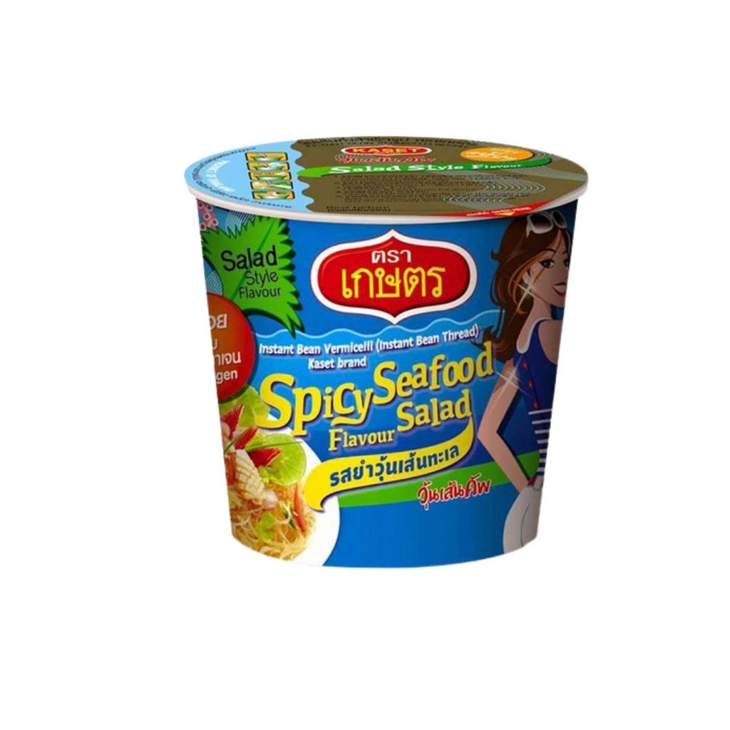 เกษตร วุ้นเส้นยำทะเล Kaset Vermicelli Spicy Seafood Salad 35g.
