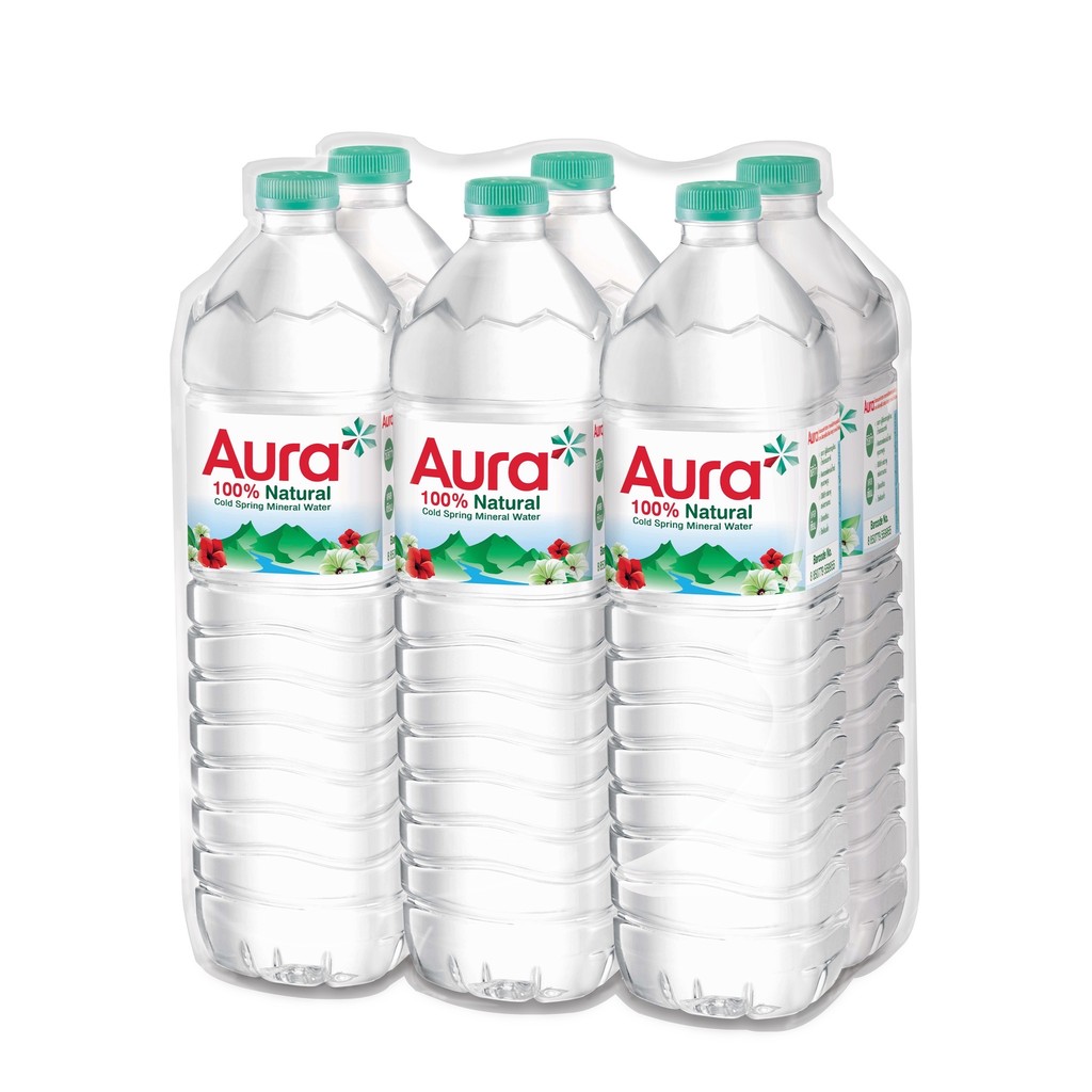ออราน้ำแร่ 500มล. แพค 12 Aura Mineral Water 500ml. Pack 12 [หมายเลขบาร์โค้ด 8850779959595 ]