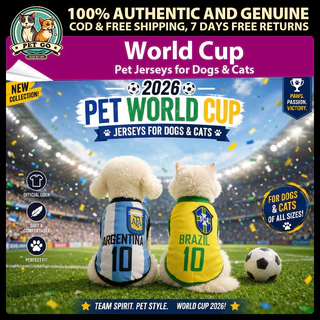 2026 เสื้อสัตว์เลี้ยงฟุตบอลโลกสําหรับสุนัขและแมวสไตล์อย่างเป็นทางการเสื้อทีมฟุตบอลสุนัขตาข่ายผ้าเสื้อกั๊ก