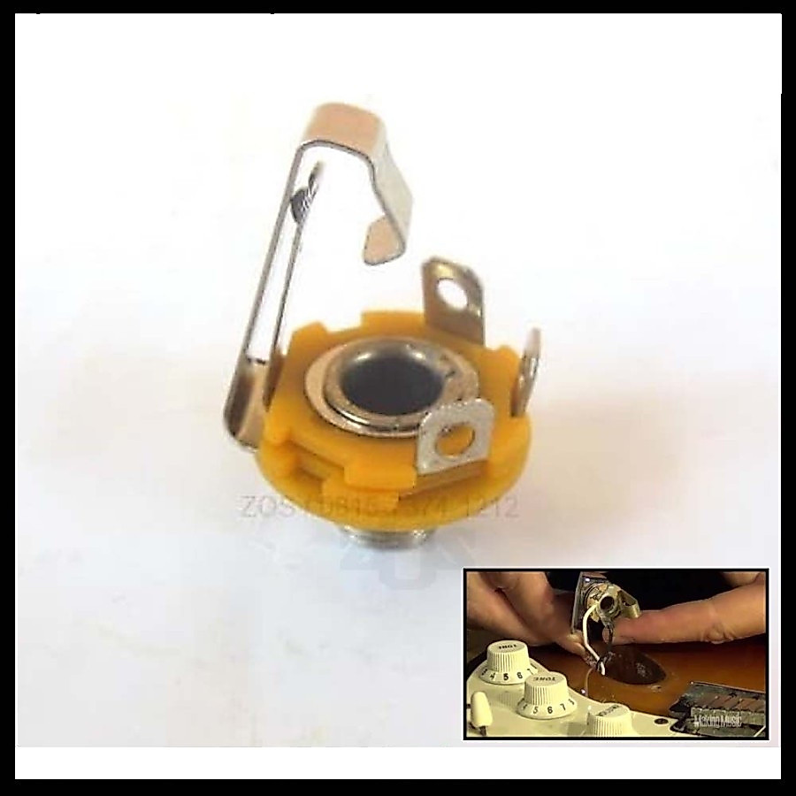 Socket Contra Round Jack Audio Input Female Guitar Mono Standard
