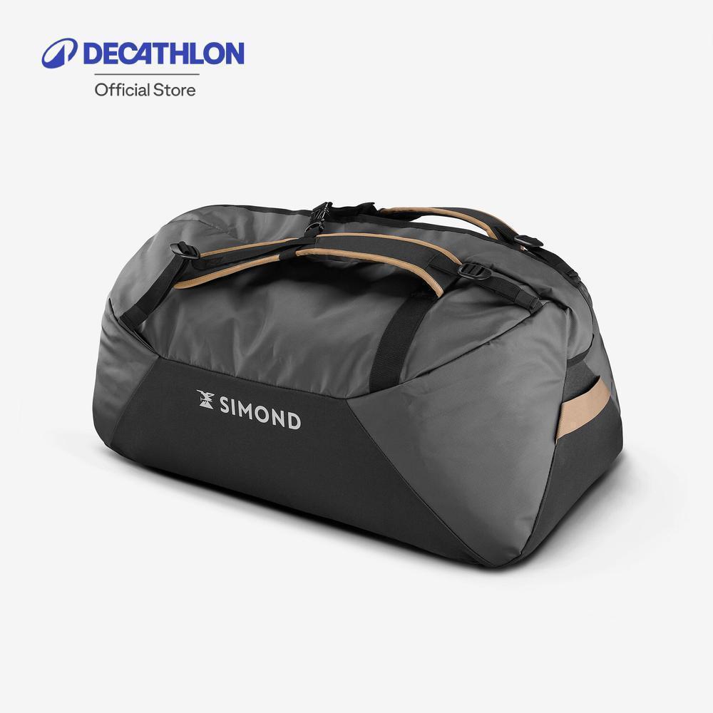 Decathlon Trekking Carry Bag Duffel 100 Basic กระเป๋าเดินป่า รุ่น Duffel 100 Basic ขนาด 100 ลิตร - Grey