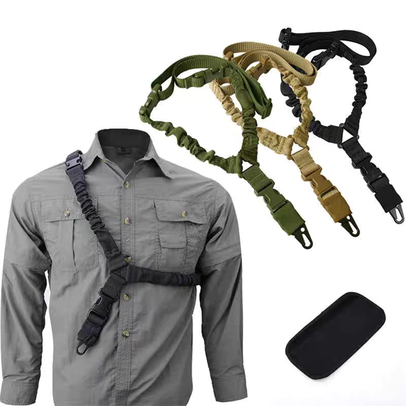 สายรัดปืนไรเฟิล ยุทธวิธีการล่าสัตว์ ทำจากไนลอน พาราคอร์ด ปรับความยาวได้ เหมาะสำหรับOutdoorและมัลติฟังก์ชัน