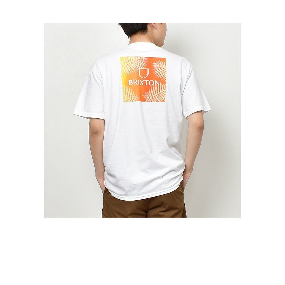 เสื้อยืดแขนสั้นผ้าฝ้าย 100% Brixton BRIXTON Alpha Square Men