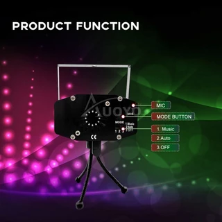 เลเซอร์ไฟเวทีปาร์ตี้โปรเจคเตอร์ไฟ Discoball โคมไฟดีเจดิสโก้เสียงเปิดใช้งาน S Trobe ไฟ RGB Led Laser P Rojector