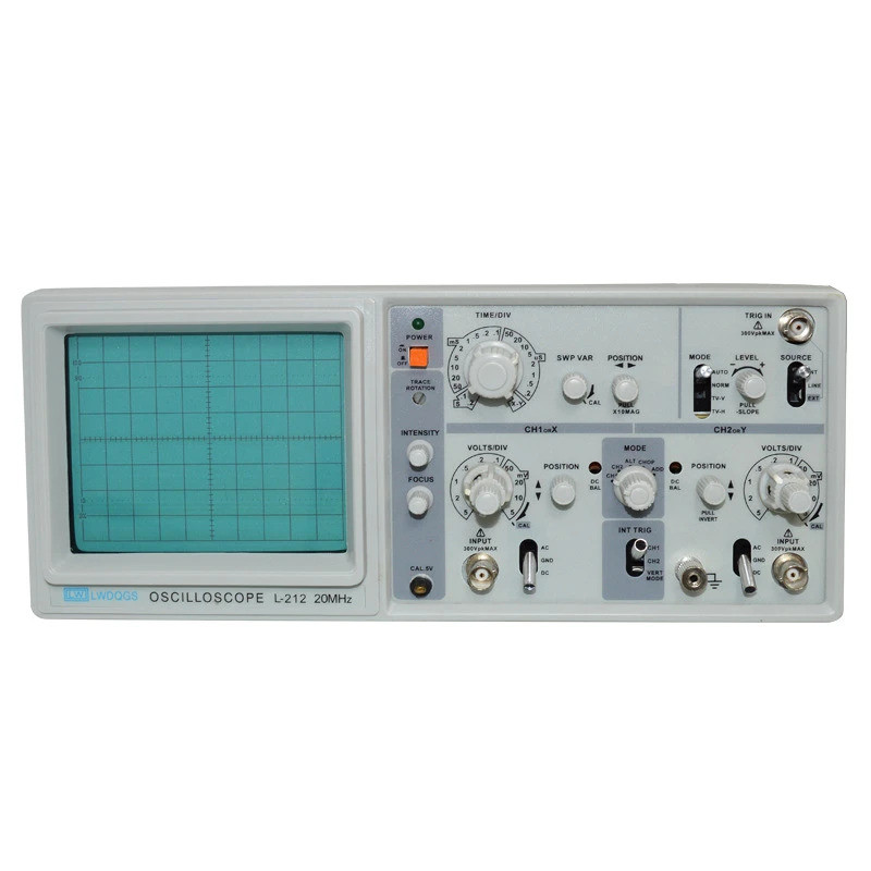 อุตสาหกรรม 20MHz 40MHz 60MHz 100Mhz Dual Channel Analog Oscilloscope