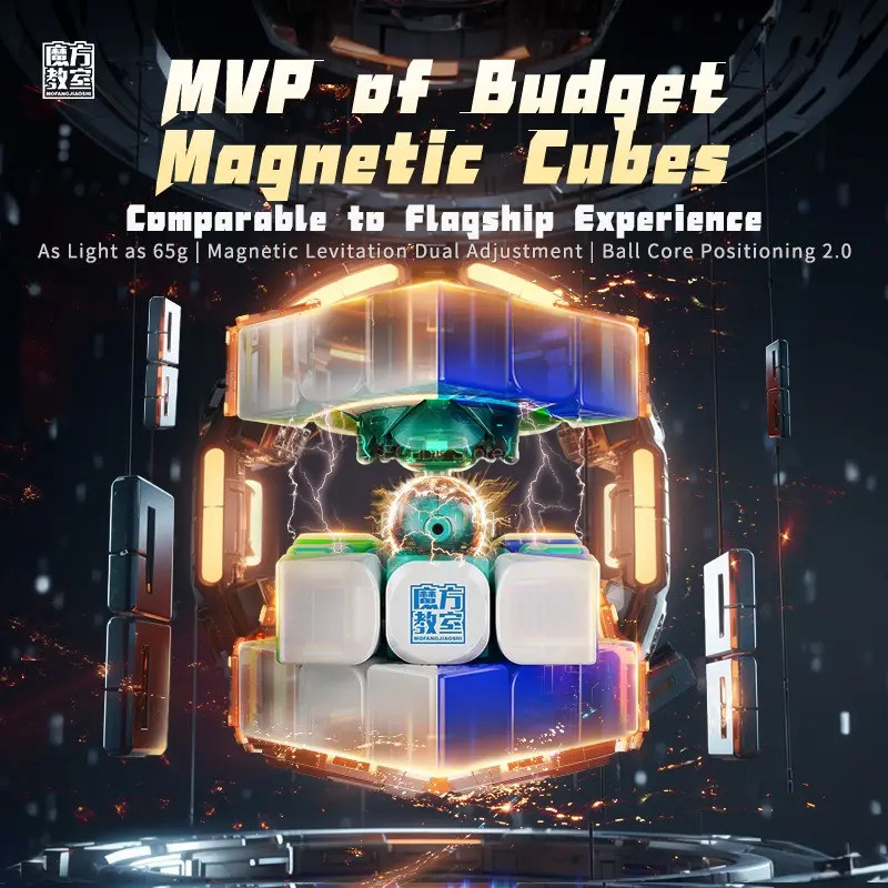ใหม่!!! MoYu RS3M V5 3x3 M Cube Professional MagLev Ball-Core UV 3x3x3 Cube RS3M Moyu ปริศนาของเล่น 