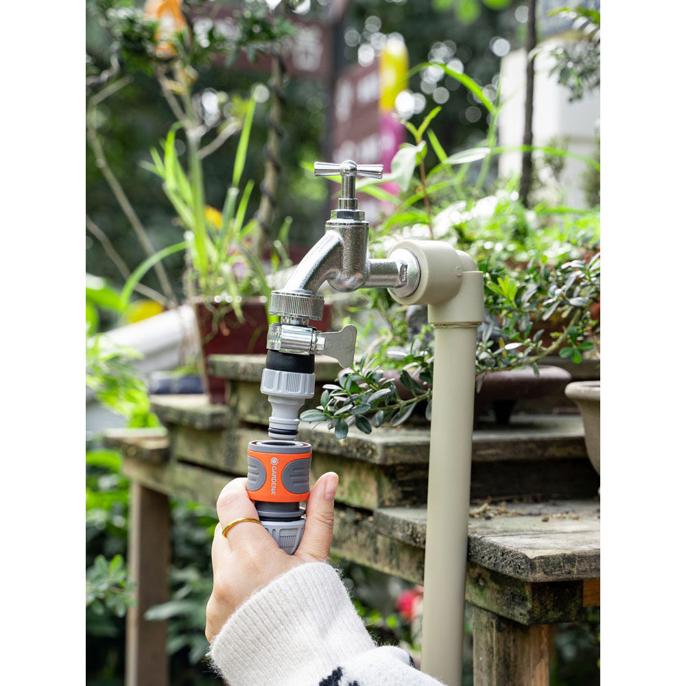 เยอรมันนําเข้า GARDENA GARDENA Universal Threadless Faucet Joint จุกนม 2907