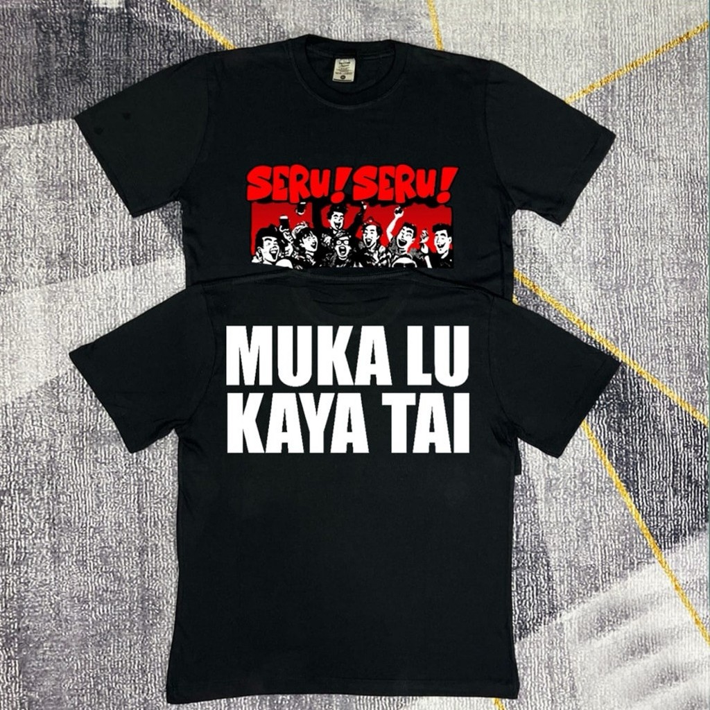 KATUN FUN FUN FUN YOUR FACE RICH TA1 เสื้อยืด Distro เสื้อยืดสําหรับผู้ชายและผู้หญิง Combed Cotton 2