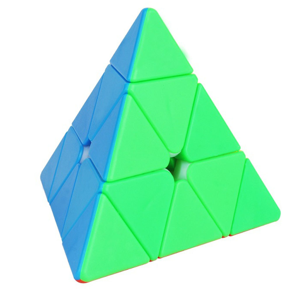 [HBS]Pyramid Stickerless Speed Cube Triangle Cube Puzzle ของเล่นพัฒนาสมองสําหรับเด็ก