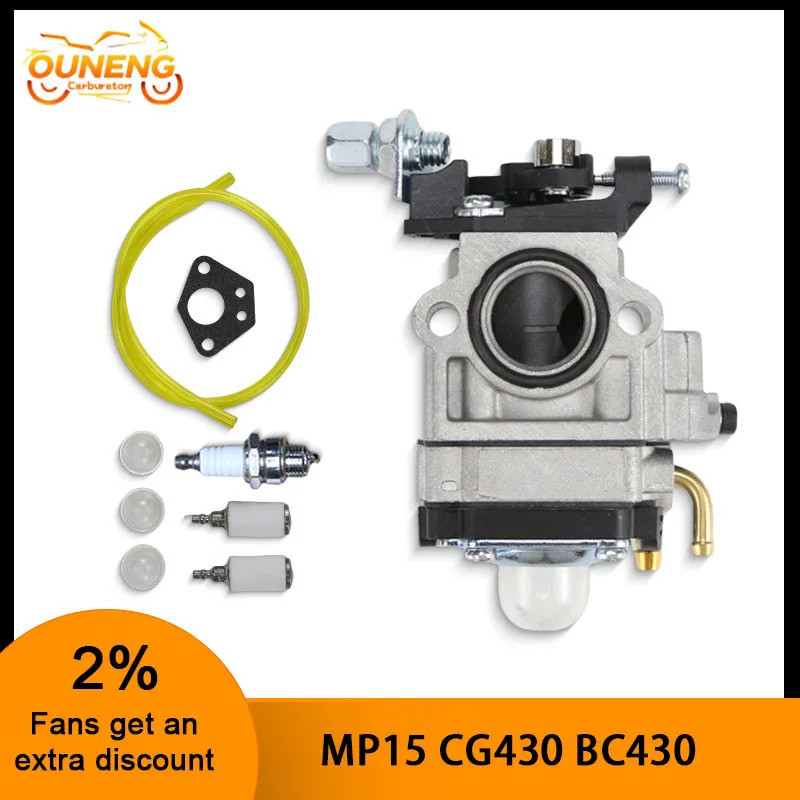 Walbro คาร์บูเรเตอร์เครื่องตัดหญ้า 1107 cg430 คาร์บูเรเตอร์ MP15 1E40-5 43CC 52CC คาร์บูเรเตอร์ CG43