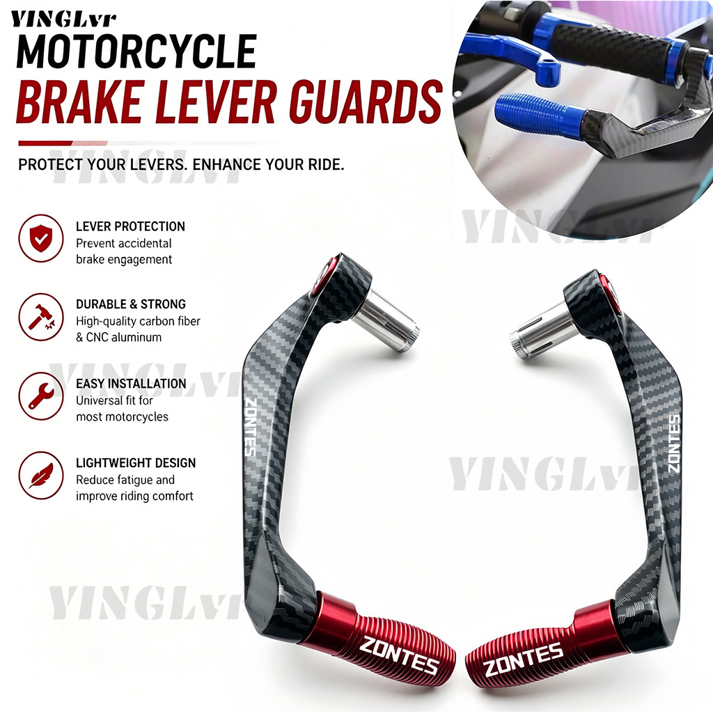 สําหรับ ZONTES 368G 350D 350E 310X 310R 310V 310T 155U รถจักรยานยนต์ Handlebar คาร์บอนเบรค Handguard