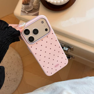 เคสโทรศัพท์ลายจุดพร้อมเคสดีไซน์หน้าต่างขนาดใหญ่สําหรับเคส iphone 13 14 15 16 17pro max