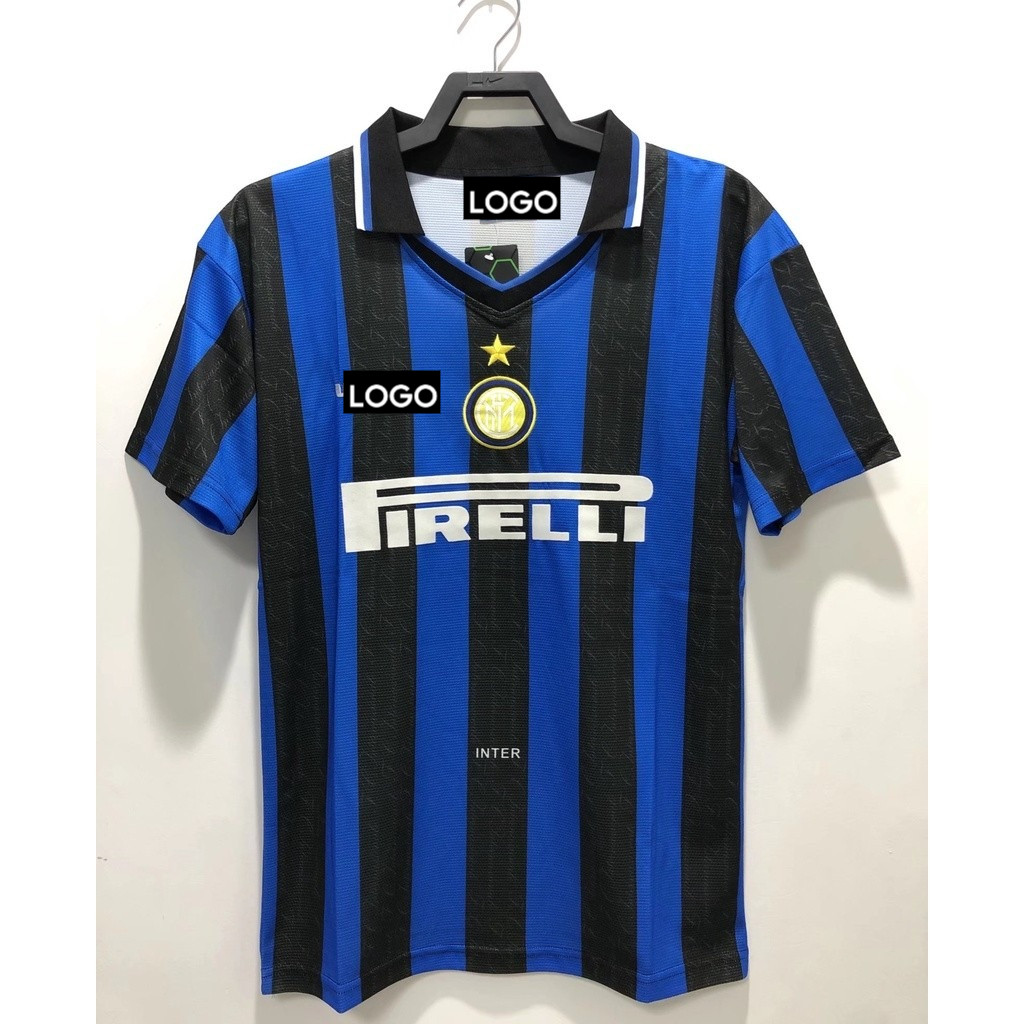 Retro Jersey 1997 1998 Inter Milan At Home Sports Football Uniform Soccer shirt