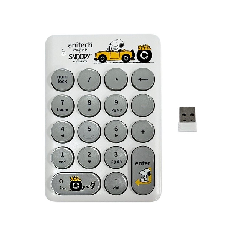ANITECH คีย์บอร์ดตัวเลขไร้สาย รุ่น SNP-N187 ปุ่มกด 18 ปุ่ม
