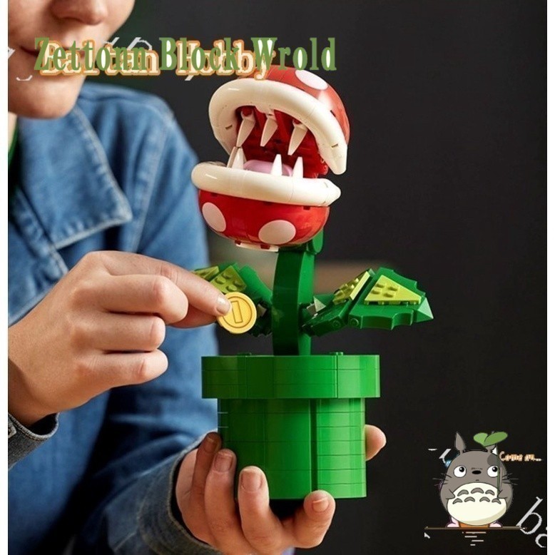 Zettonn Hobby ZH5 ใช้งานร่วมกับ Mario Series Piranha Cool Overlord 71426 เด็กการศึกษาประกอบอาคารบล็อ
