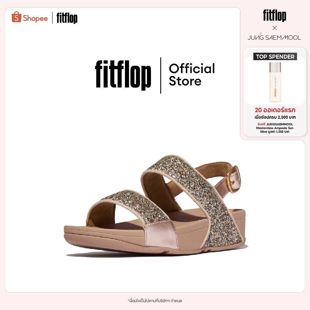 FITFLOP LULU MULTI-TONAL GLITTER B/S รองเท้าแตะแบบรัดส้นผู้หญิง รุ่น JE4-C92 สี BEIGE
