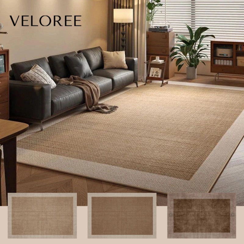 VELOREE พรมปูพื้นห้องรับแขก ผ้ากํามะหยี่ พรม พรมวินเทจ พรมขนสั้นขนาดใหญ่ หนานุ่ม พรมแต่งห้อง พรมข้างเตียง 160/200/230ซม.