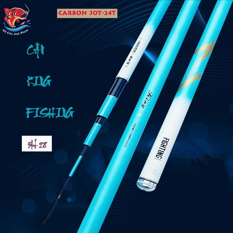 KING เบ็ดตกปลาความแข็ง 5H Force Distribution 28i วัสดุคาร์บอน 30T-24T CC-49