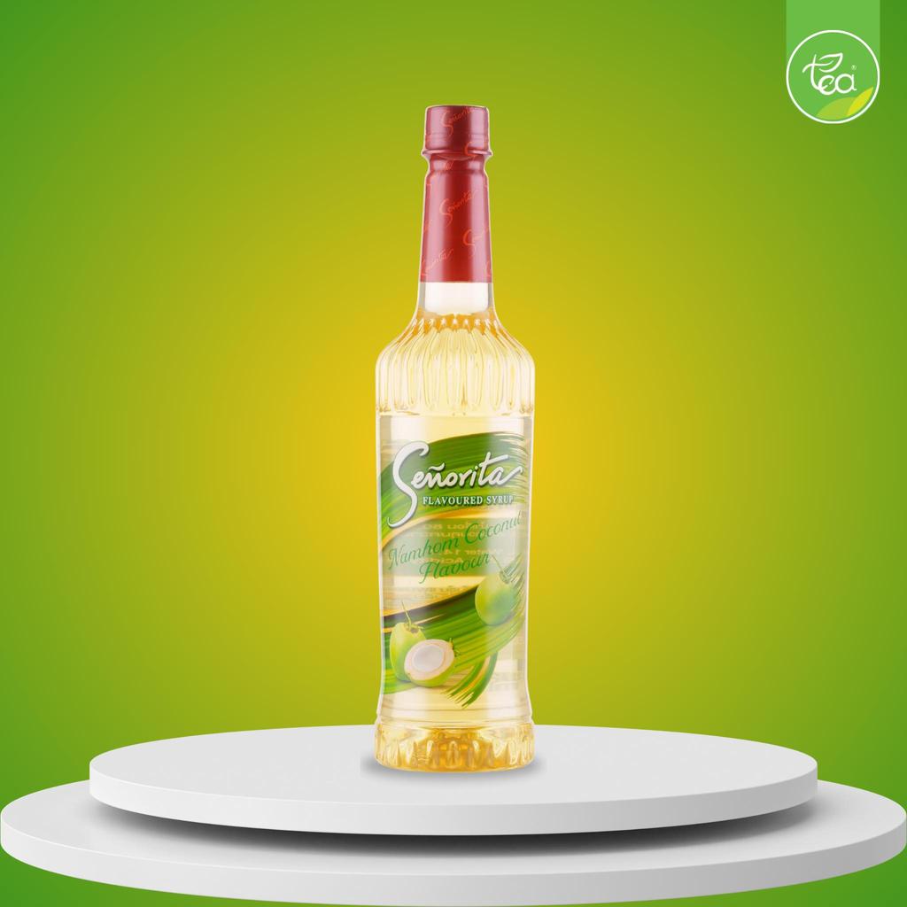 ไซรัปมะพร้าวน้ำหอม Senorita Syrup ไซรัปซินญอริต้า น้ำมะพร้าวหอม Nam-Hom Coconut น้ำเชื่อมผลไม้เข้มข้น ขนาด 750 ml. จำ...
