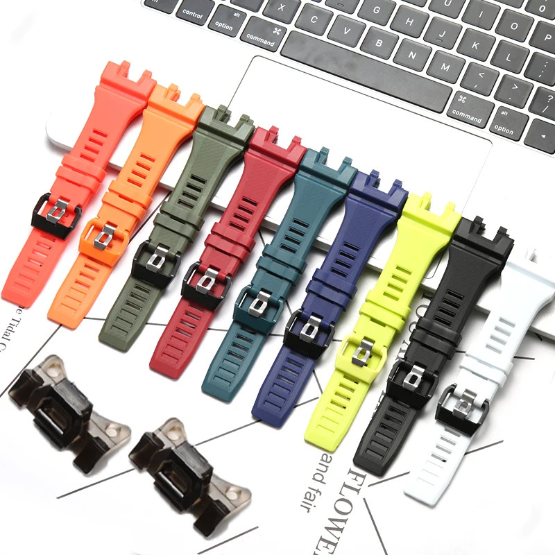 นาฬิกาอุปกรณ์เสริมสําหรับ Casio GBA-900 ผู้ชายสร้อยข้อมือกีฬากันน้ํา GBA 900 เรซิ่นเปลี่ยนสายนาฬิกาพ