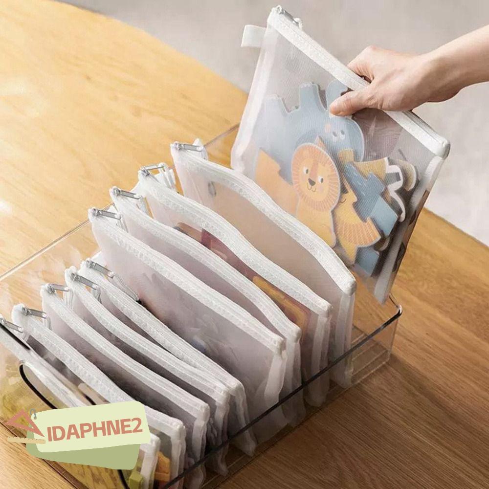 กระเป๋าเก็บ IDAPHNE2, กระเป๋าเก็บเอกสารตาข่าย A4/A5/A6, โฟลเดอร์แฟ้มซิปคุณภาพสูง สํานักงานโรงเรียน