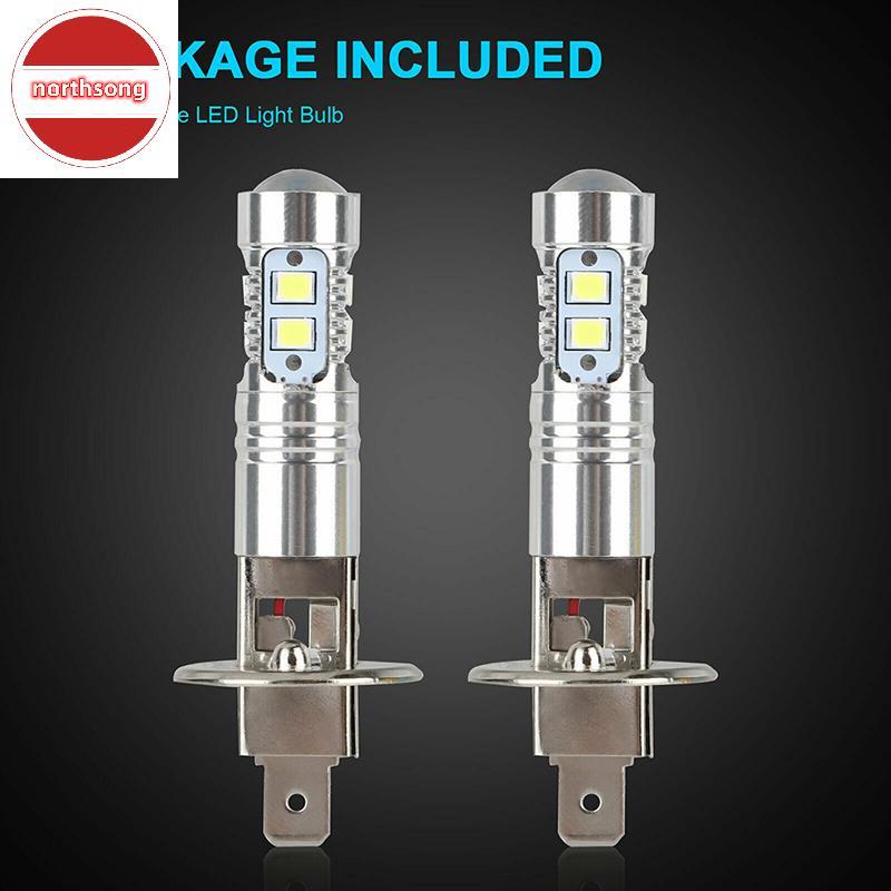 NOR 1 คู่ H1 LED ไฟหน้าหลอดไฟ Super Bright ไฟหน้ารถ TH